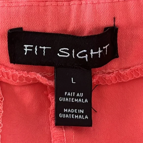 NWOT Coral Orange Stretchy Shorts - Picture 4 of 7